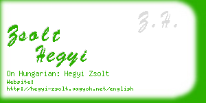 zsolt hegyi business card